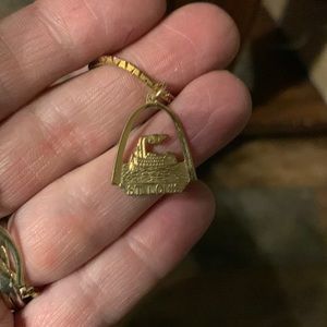 Vintage Monet chain and St.Louis GF‎ charm